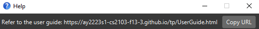 help message